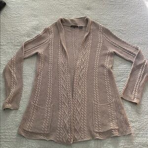 Jeanne Pierre Gray Knit Cardigan